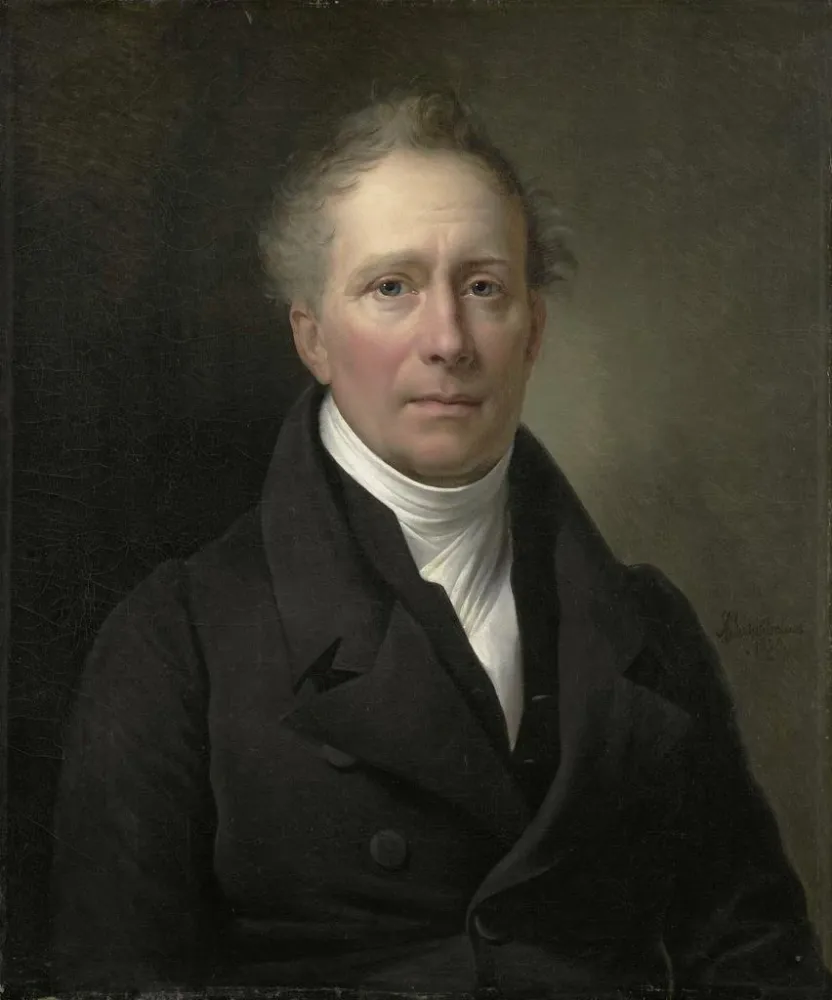 Obraz Daniela Francisa Schasa 1772-1848 Członka Rady Handlu i Kolonii w latach 1814–1820 - Alexandre-Jean Dubois-Drahonet...