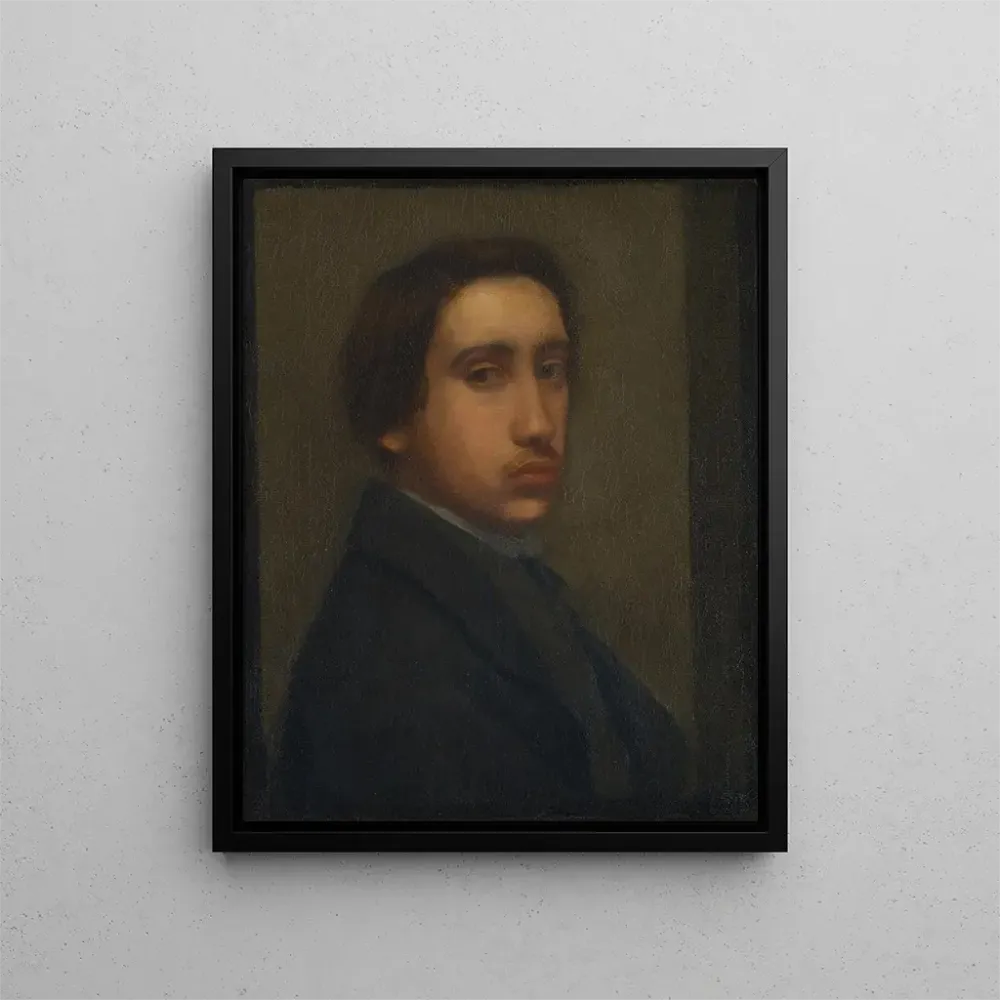 Obraz Degas w czarnym płaszczu - Edgar Degas | Druk artystyczny