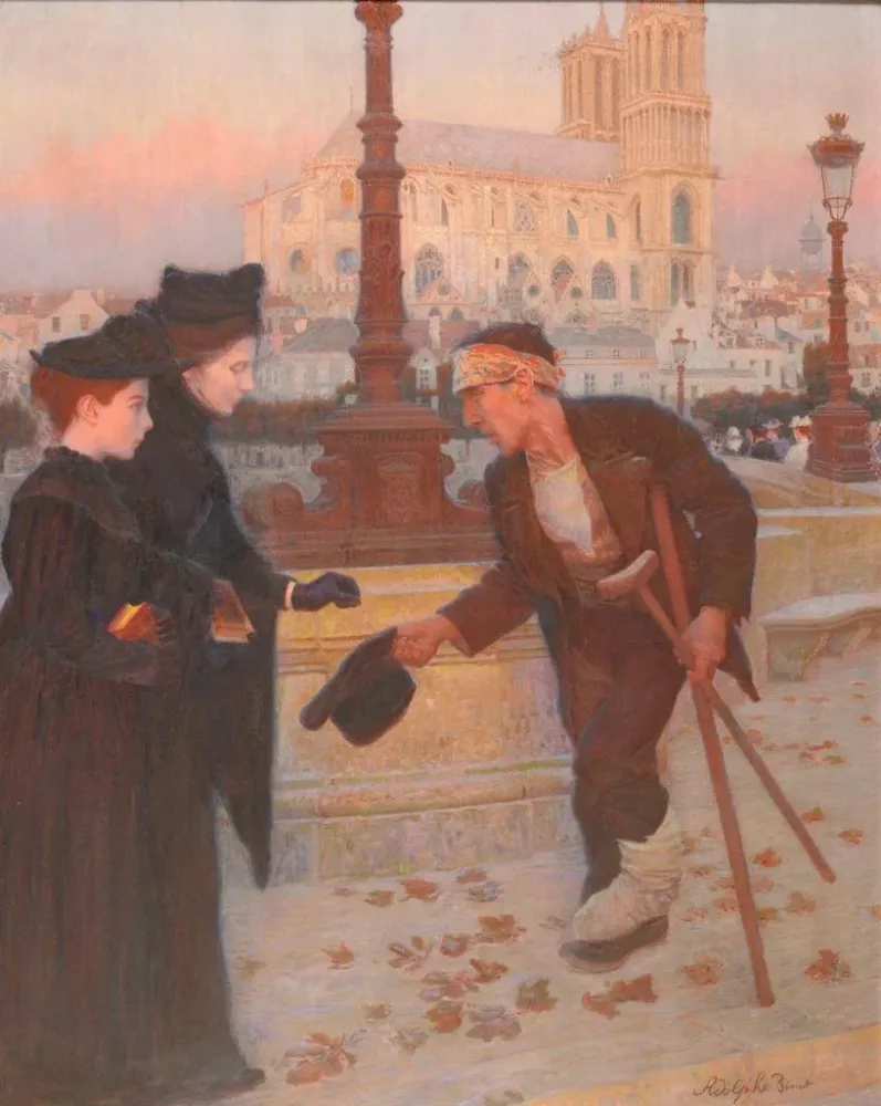Obraz Le Denier de la veuve - Adolphe Binet | Druk artystyczny