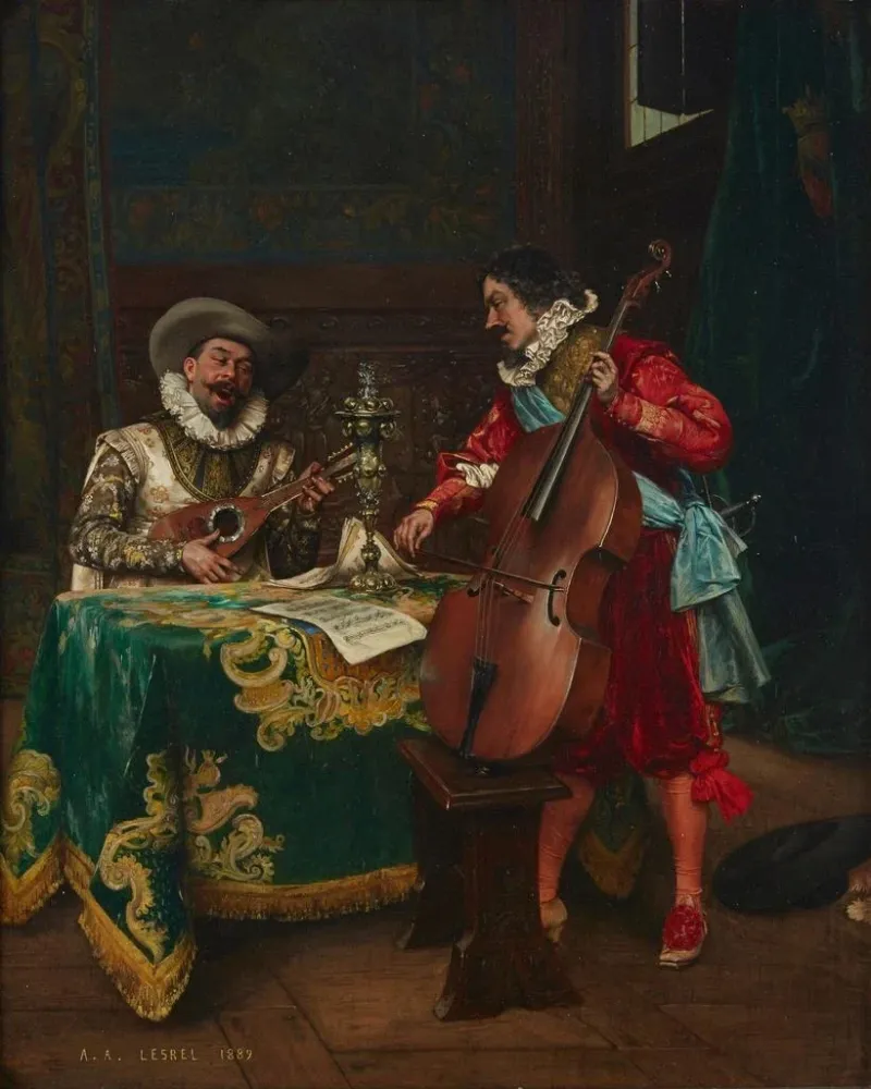 Obraz Le duo - Adolphe Alexandre Lesrel | Druk artystyczny
