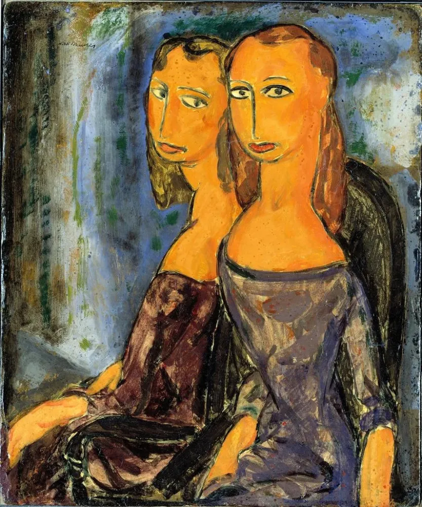 Obraz Dwie kobiety - Alfred Henry Maurer | Druk artystyczny