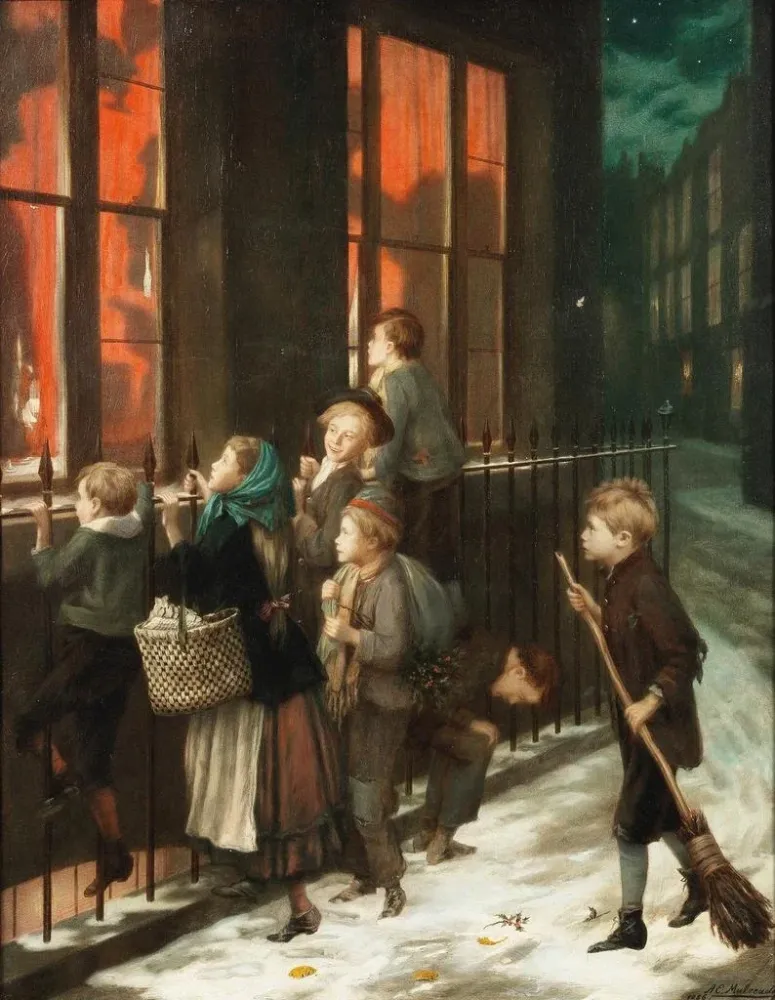 Obraz Dźwięki świętowania - Augustus Edwin Mulready | Druk artystyczny