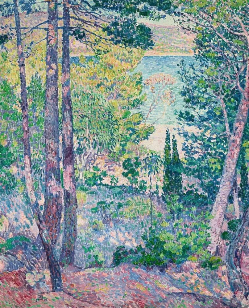 Obraz Eukaliptus Cavalire - Théo van Rysselberghe | Druk artystyczny