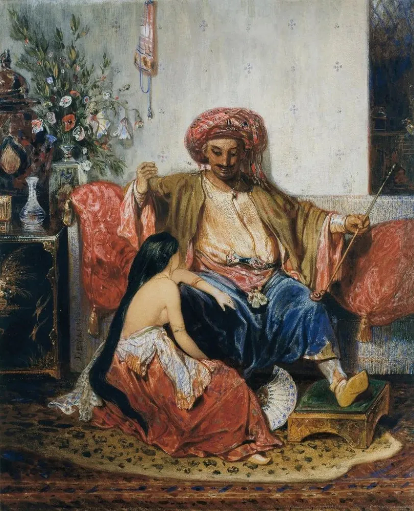 Obraz Le favori du pacha - Alexandre-Gabriel Decamps | Druk artystyczny