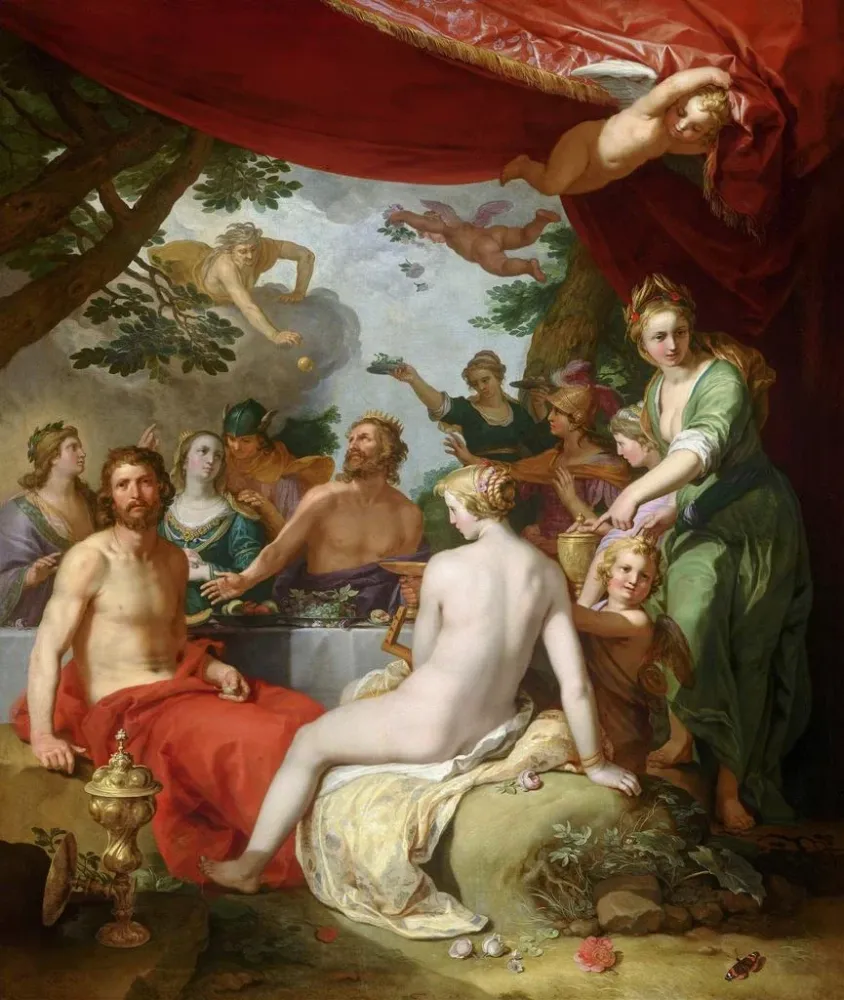 Obraz Le festin des dieux au mariage de Pélée et de Thétis - Abraham Bloemaert | Druk artystyczny