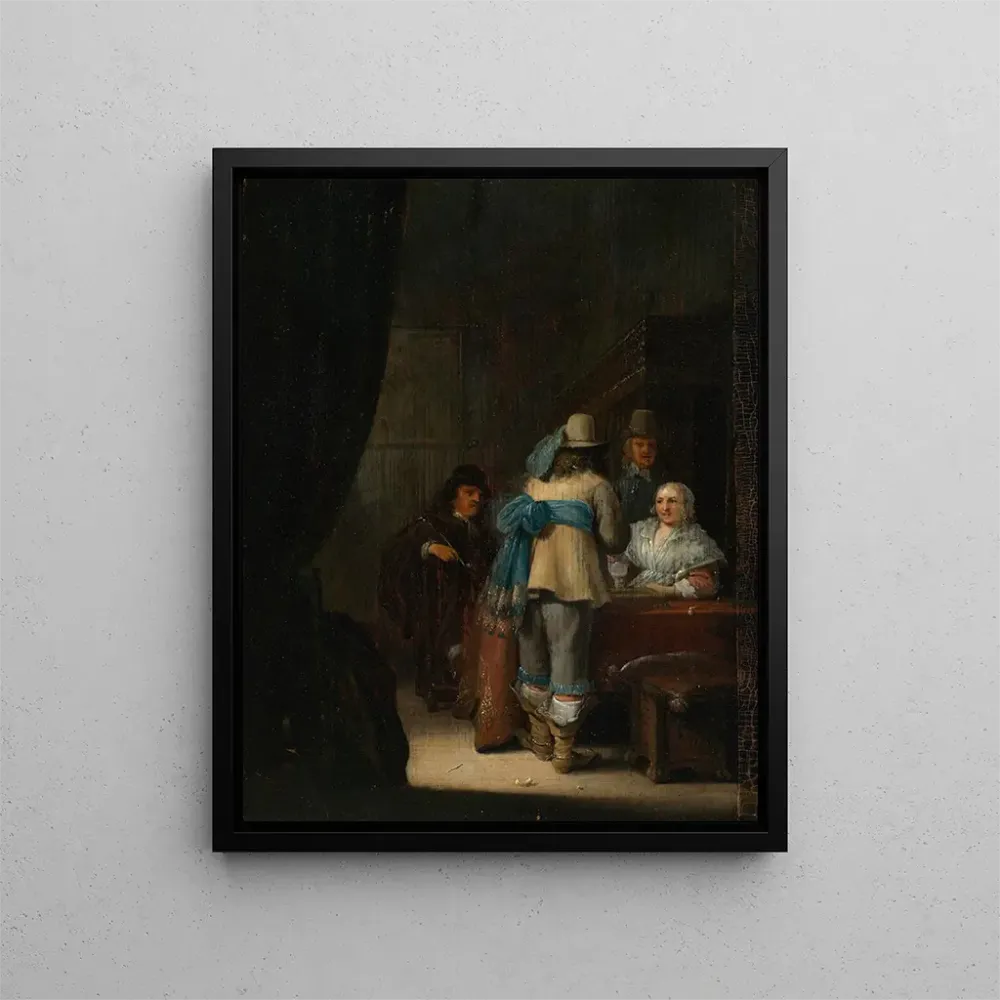 Obraz Figures dans un intérieur - Anthonie Palamedesz | Druk artystyczny