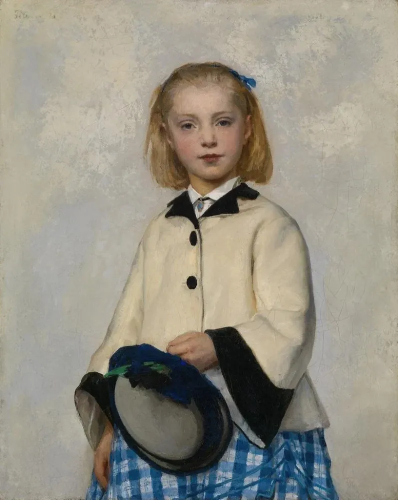 Obraz La Fille de l'artiste Louise - Albert Anker | Druk artystyczny