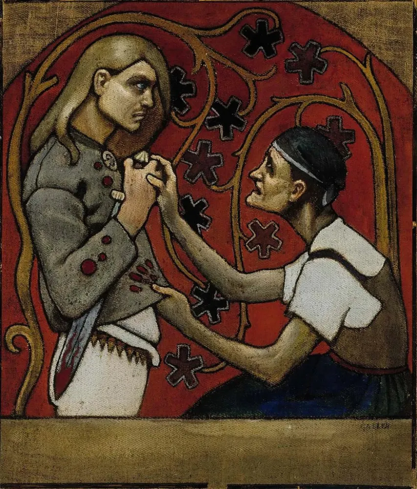 Obraz Fratricide - Akseli Gallen-Kallela | Druk artystyczny