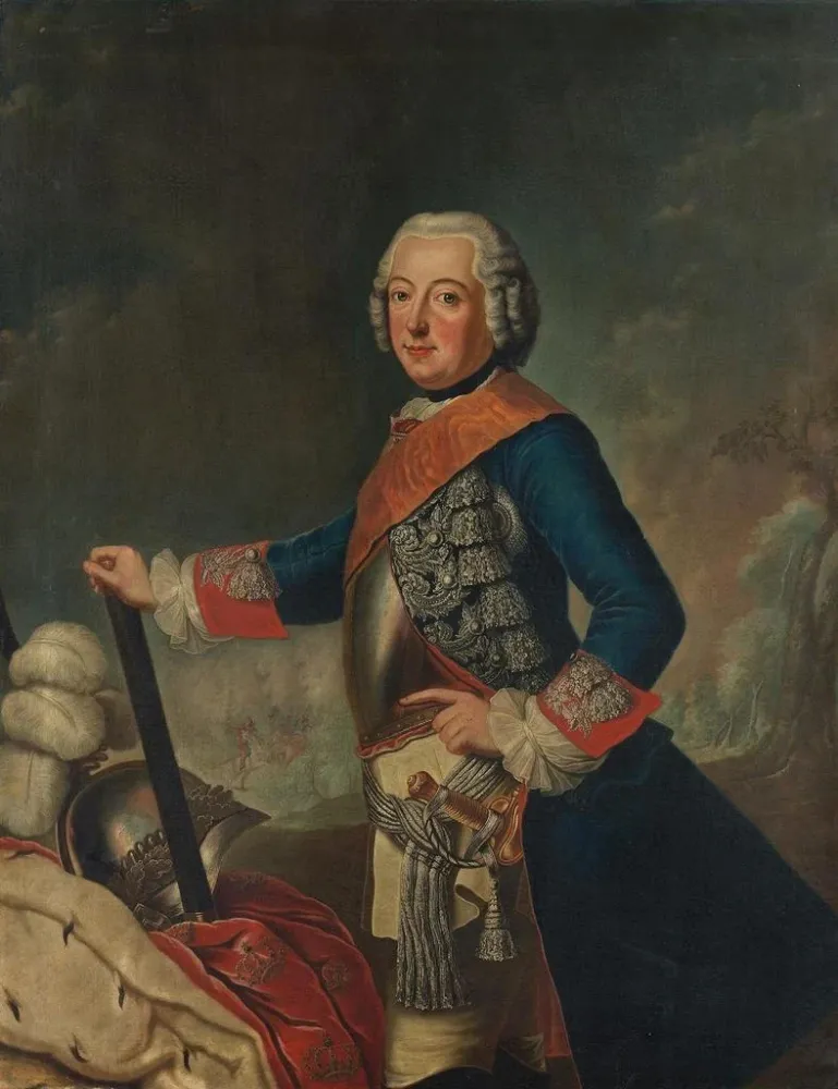 Obraz Fryderyk II Wielki - Antoine Pesne | Druk artystyczny