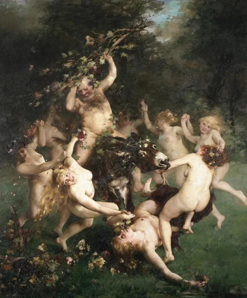 Obraz La fête de Silène - Alfred Philippe Roll | Druk artystyczny