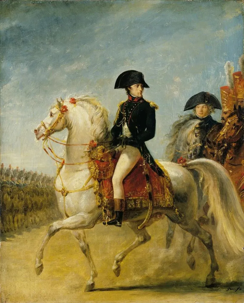 Obraz Generał Bonaparte przechodzący wśród oddziałów - Antoine-Jean Gros | Druk artystyczny