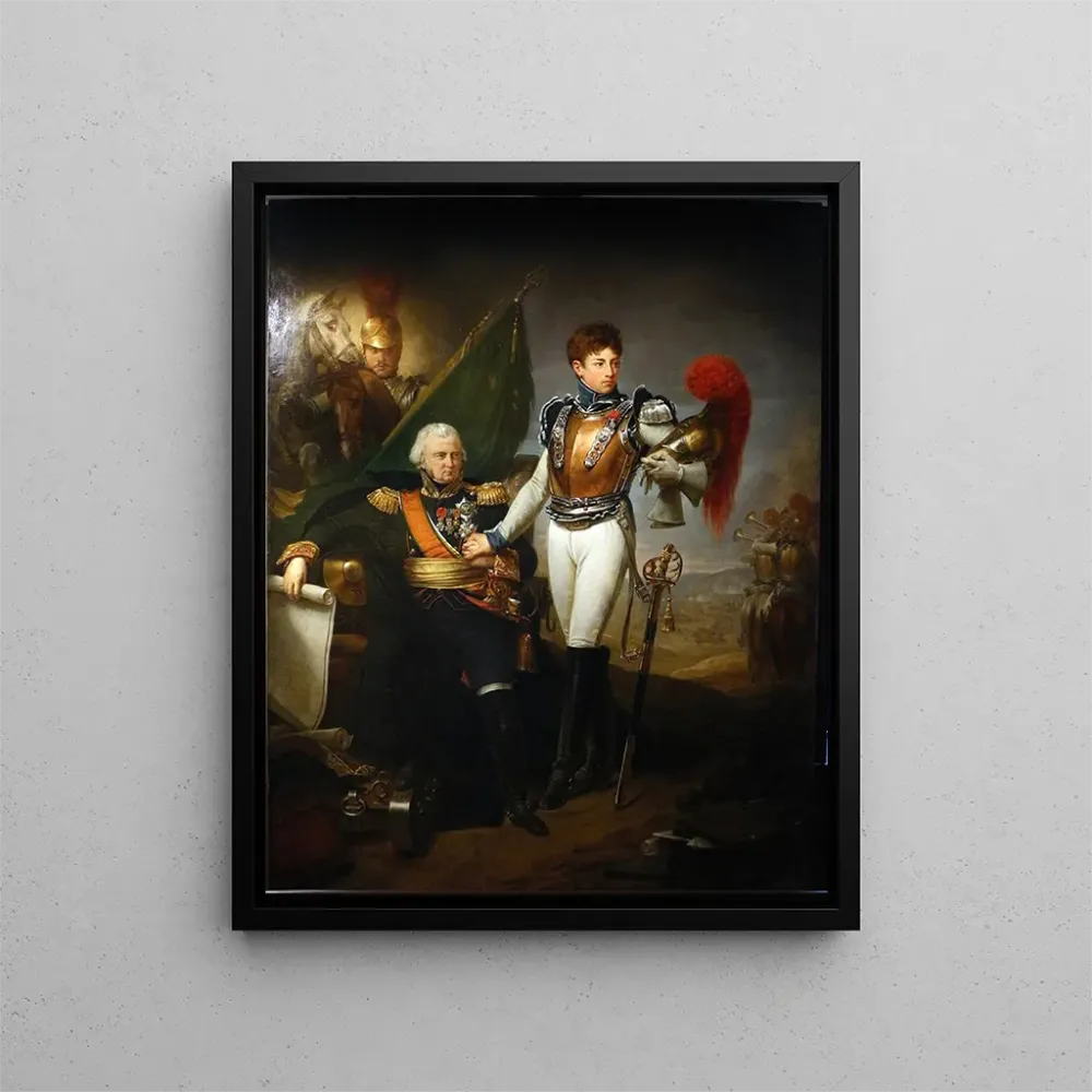 Obraz Generał Lariboisière żegna się z synem na przededniu bitwy pod Borodino 1791-1812 - Antoine-Jean Gros | Druk artysty...