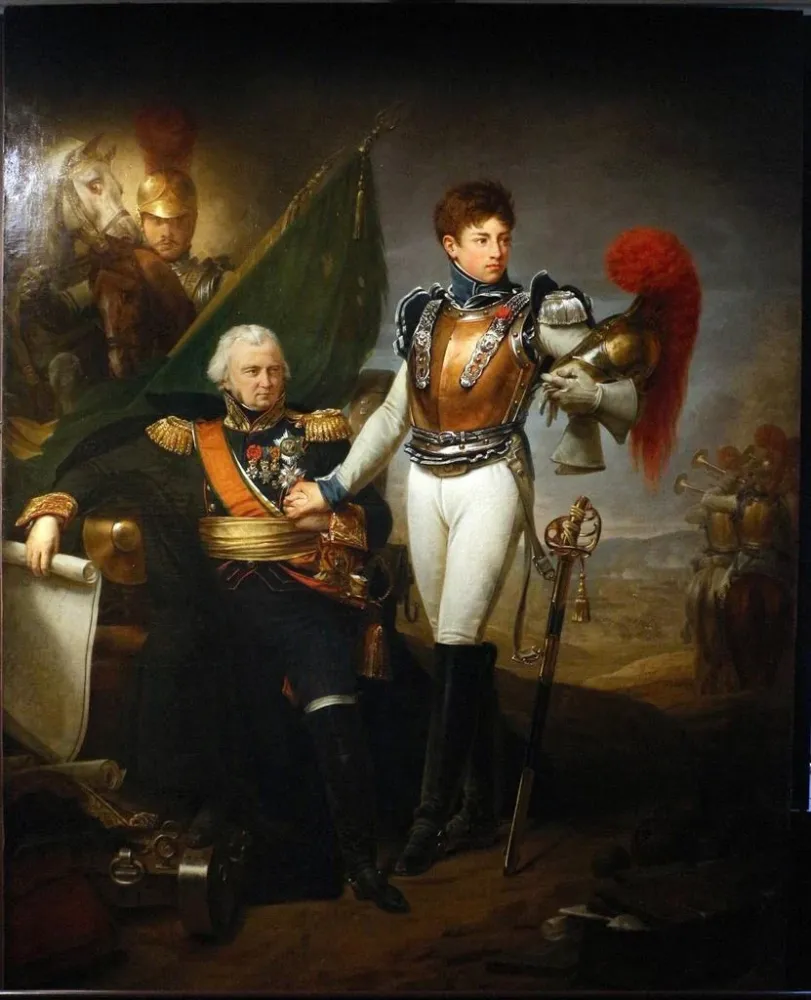 Obraz Generał Lariboisière żegna się z synem na przededniu bitwy pod Borodino 1791-1812 - Antoine-Jean Gros | Druk artysty...