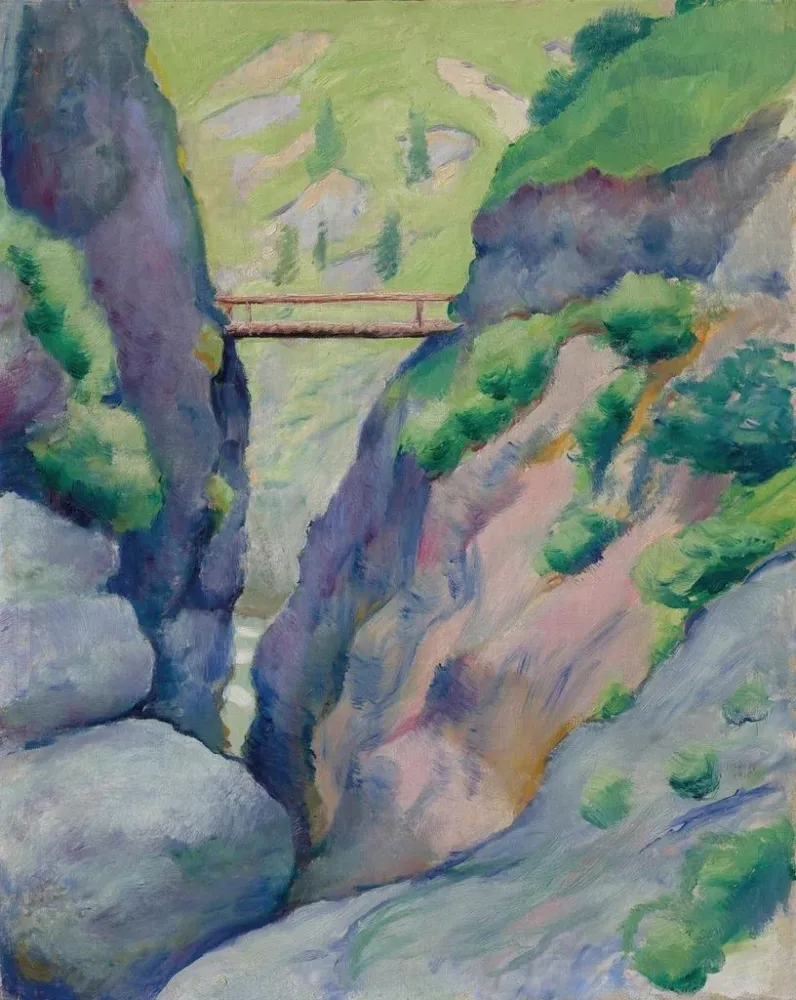 Obraz Gorges du Tegernsee - August Macke | Druk artystyczny