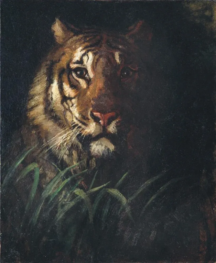 Obraz Głowa tygrysa - Abbott Handerson Thayer | Druk artystyczny