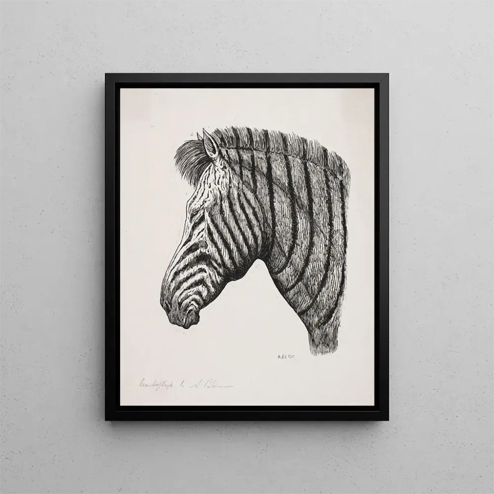 Obraz Głowa zebra - Alexander Blom | Druk artystyczny
