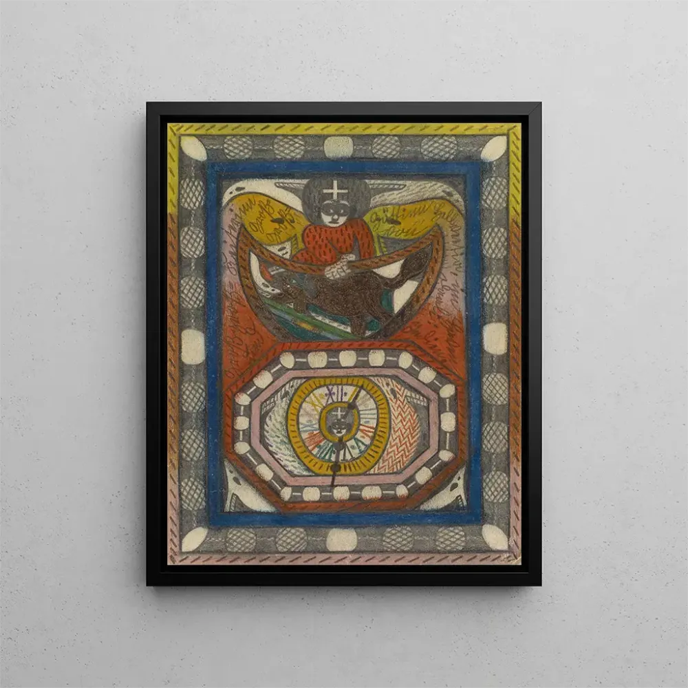 Obraz GreatGrandEmperress i GreatGrandGoddess Hellveetia w Havre de Daali Inde - Adolf Wölfli | Druk artystyczny