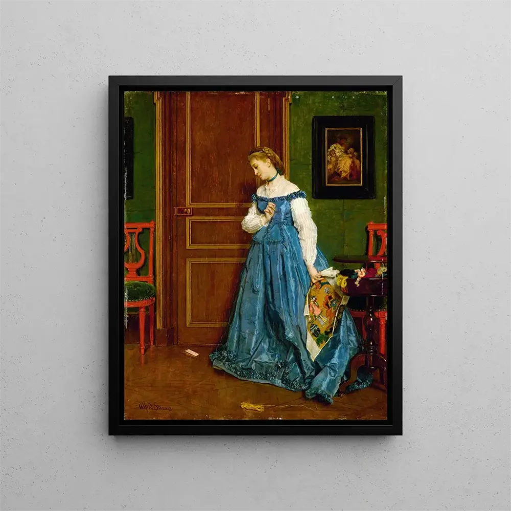 Obraz Hésitation Madame Monteaux - Alfred Stevens | Druk artystyczny