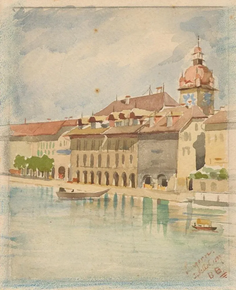 Obraz Hôtel de ville - Bertha Bucher | Druk artystyczny