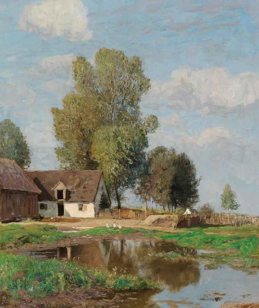 Obraz Idylle rurale - Alfred Zoff | Druk artystyczny