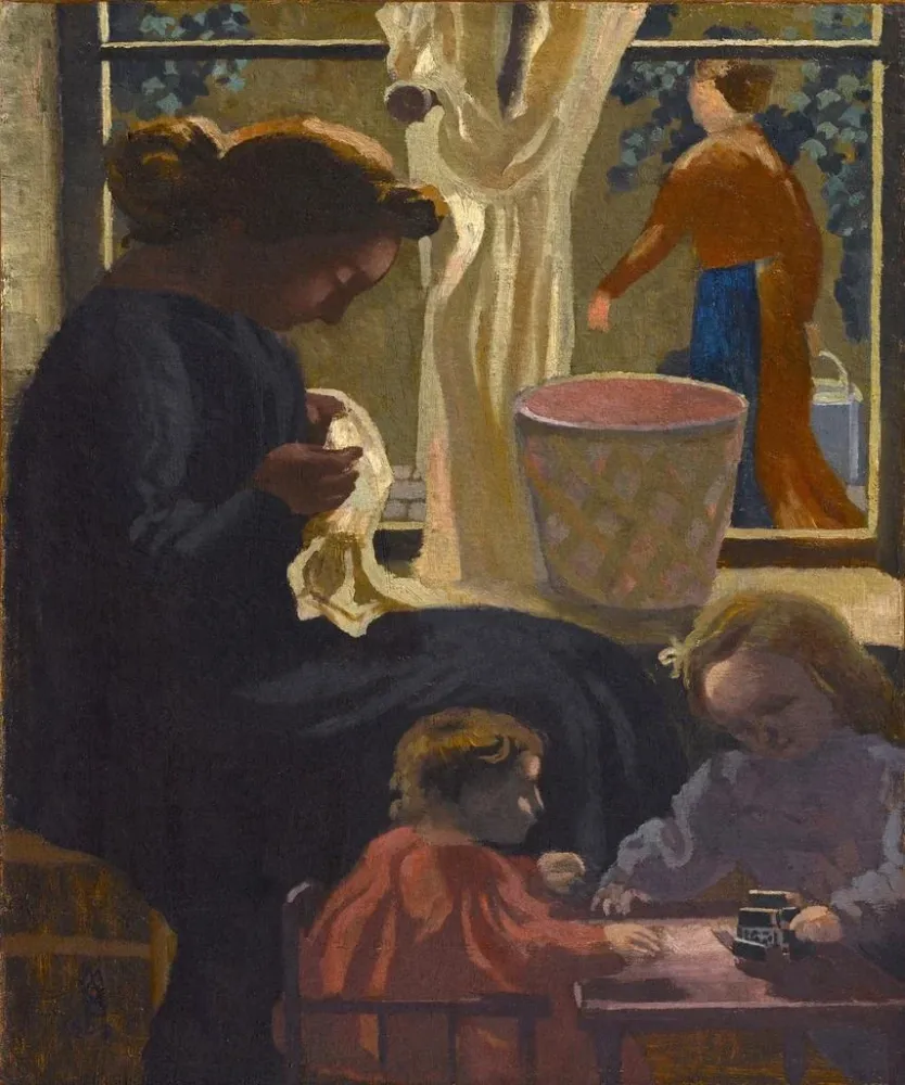 Obraz Intymność lub Naprawiaczka przy oknie - Maurice Denis | Druk artystyczny
