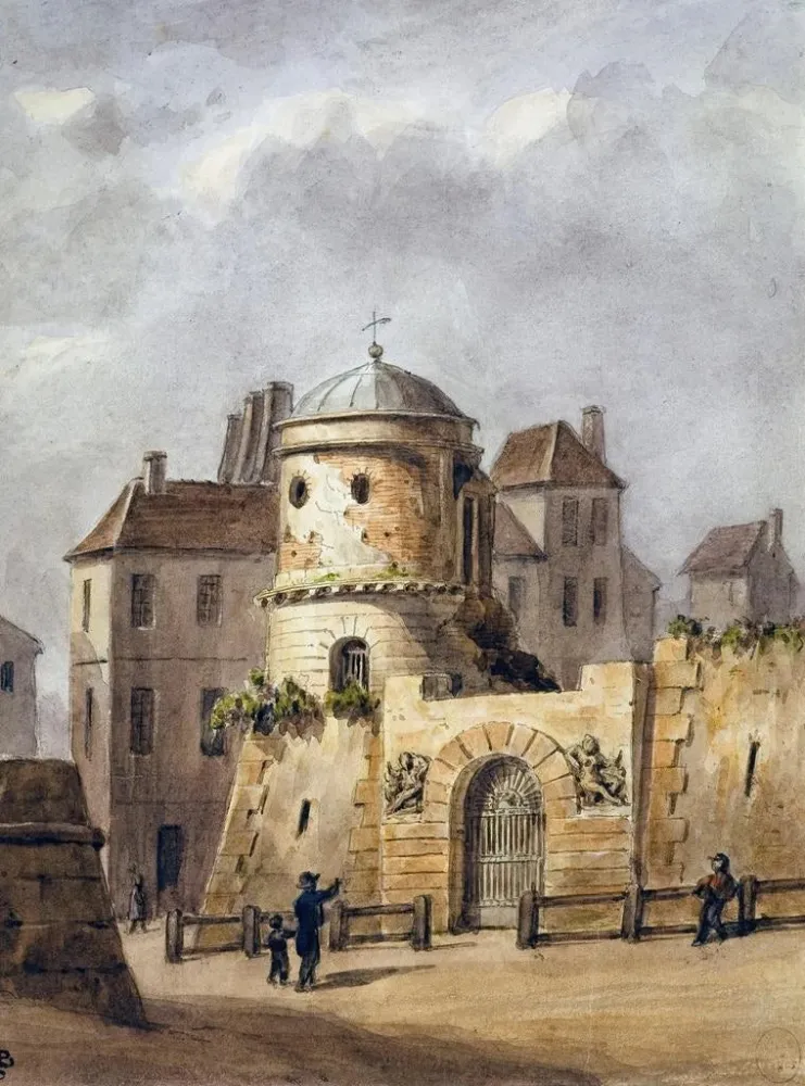 Obraz Le jardin de Beaumarchais - Auguste Sébastien Bénard | Druk artystyczny