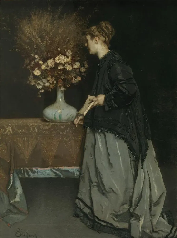 Obraz Jesienne kwiaty - Alfred Stevens | Druk artystyczny