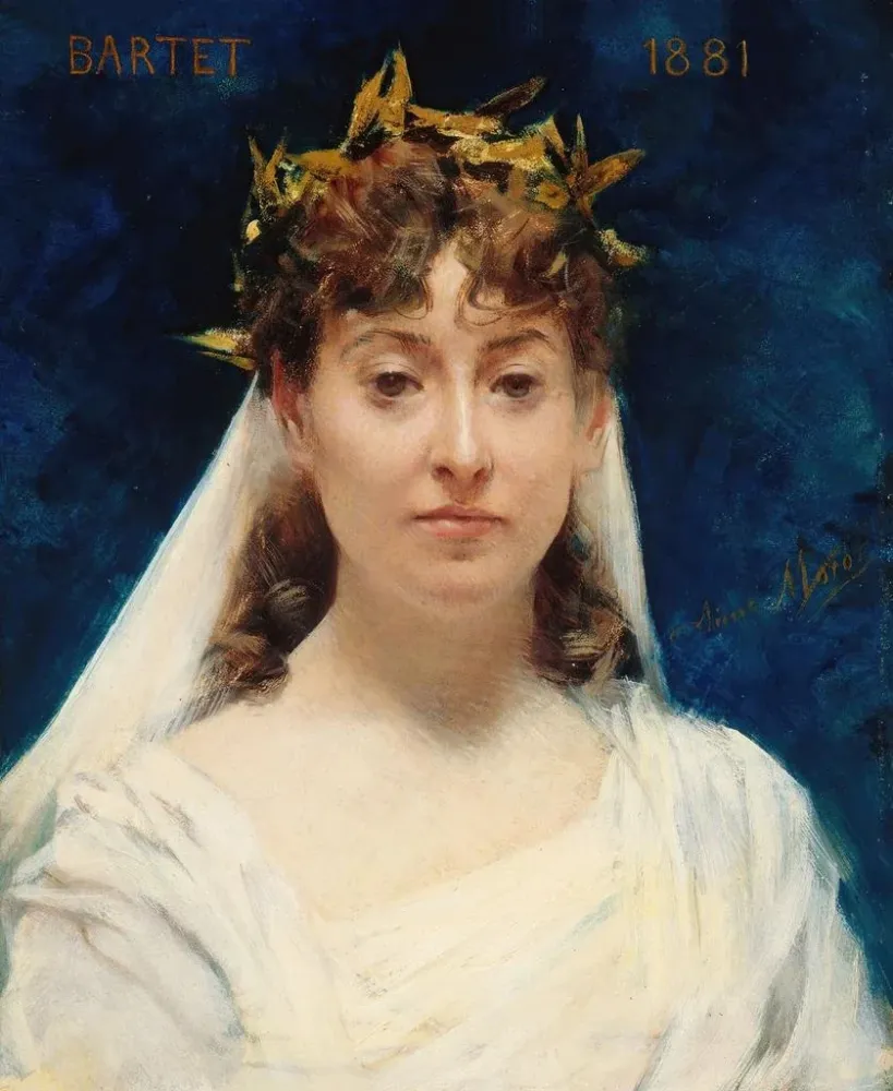 Obraz Julia Bartet 1854-1941 członkini Comédie Française - Aimé Morot | Druk artystyczny