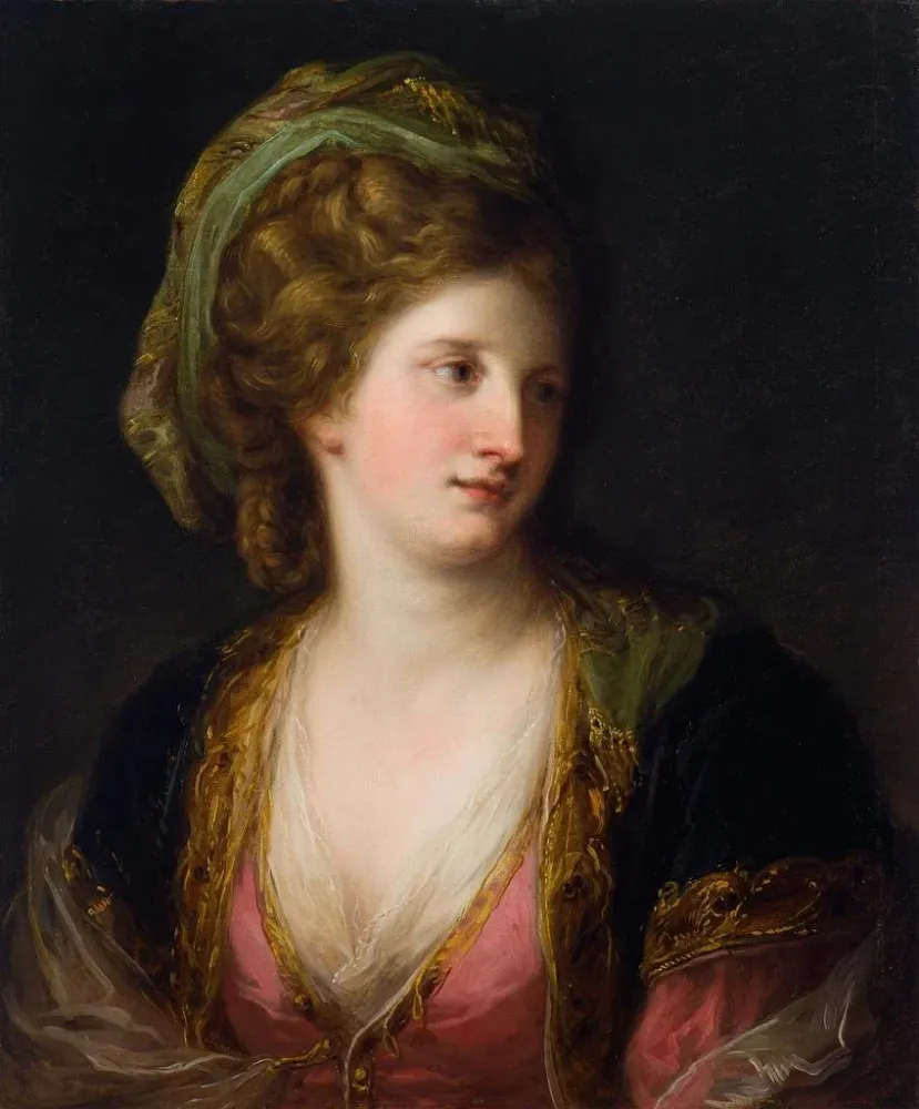 Obraz Kobieta w tureckiej sukni - Angelica Kauffman | Druk artystyczny