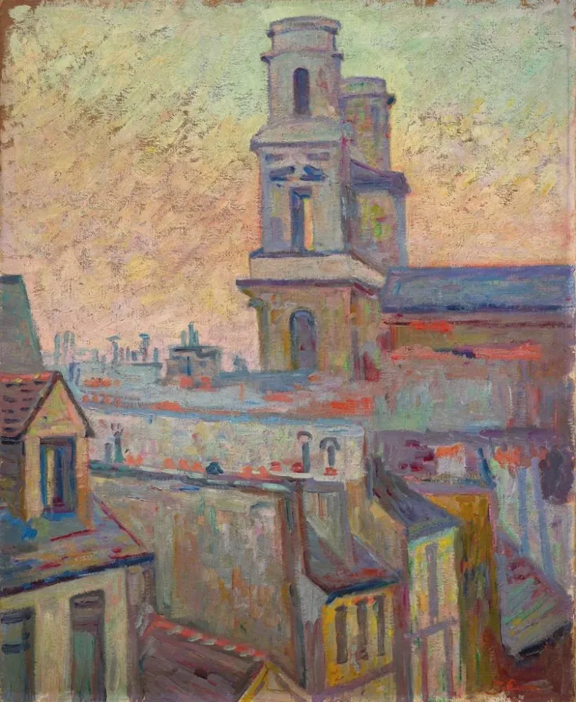 Obraz Kościoł Saint-Sulpice w Paryżu - Armand Guillaumin | Druk artystyczny