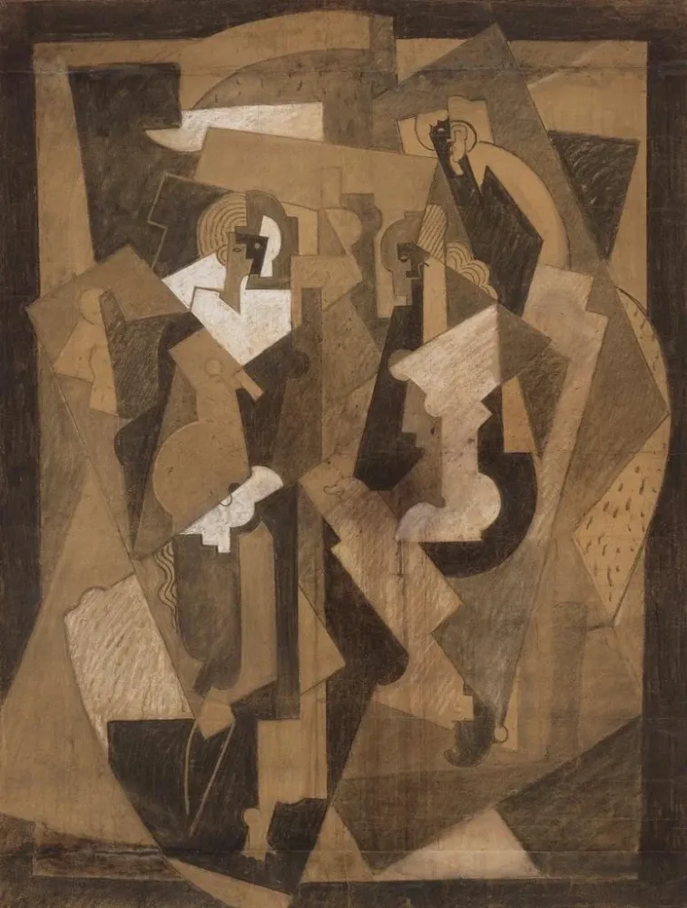 Obraz Kompozycja z trzema postaciami - Albert Gleizes | Druk artystyczny
