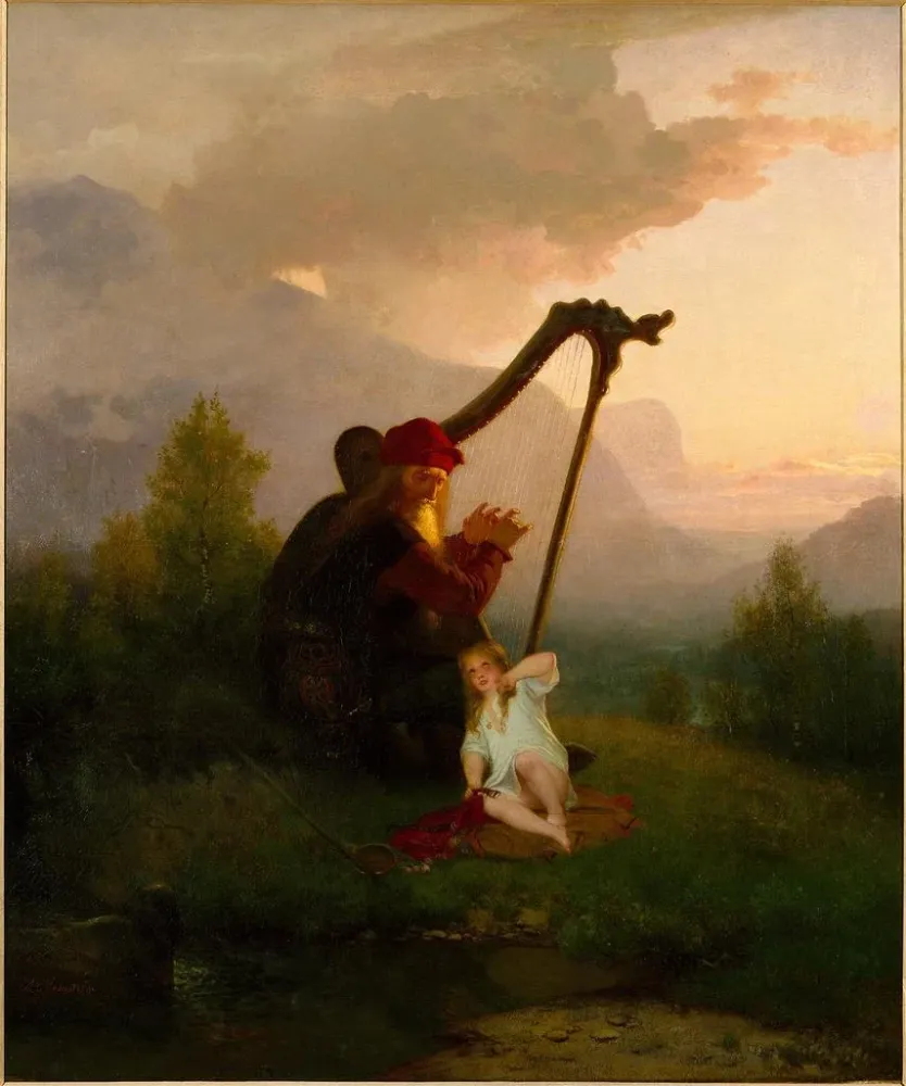 Obraz Król Heimer i Aslög - August Malmström