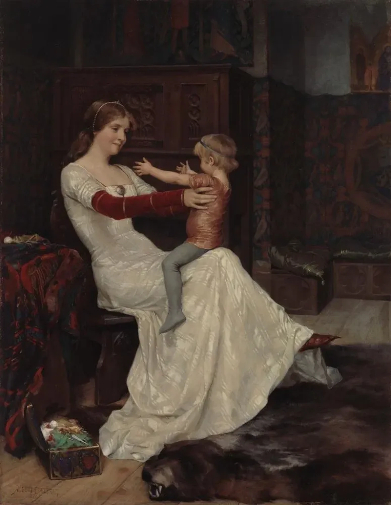 Obraz Królowa Bianca - Albert Edelfelt | Druk artystyczny