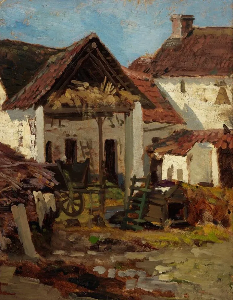 Obraz L'arrière-cour - Anna Nordlander | Druk artystyczny