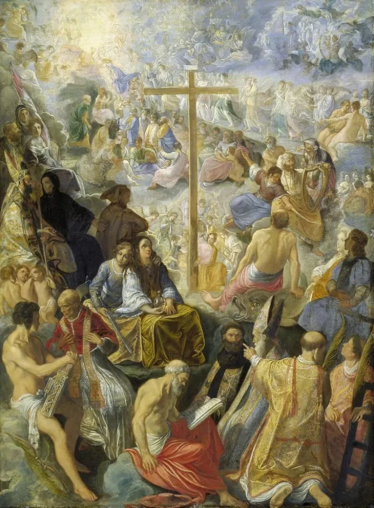 Obraz L'Autel de Frankfurt de l'Exaltation de la Vraie Croix - Adam Elsheimer | Druk artystyczny