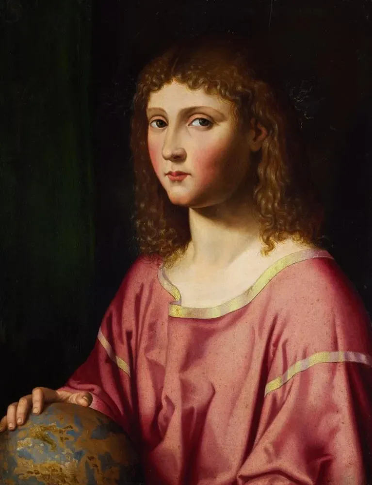 Obraz L'Enfant Jésus comme Salvator Mundi - Bartolomeo Veneto | Druk artystyczny
