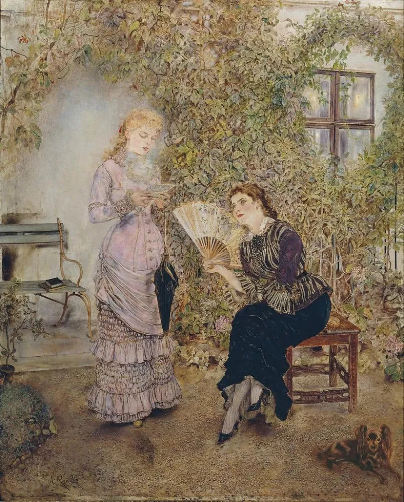 Obraz Les Amis La Lettre d'Amour - Anton Romako | Druk artystyczny