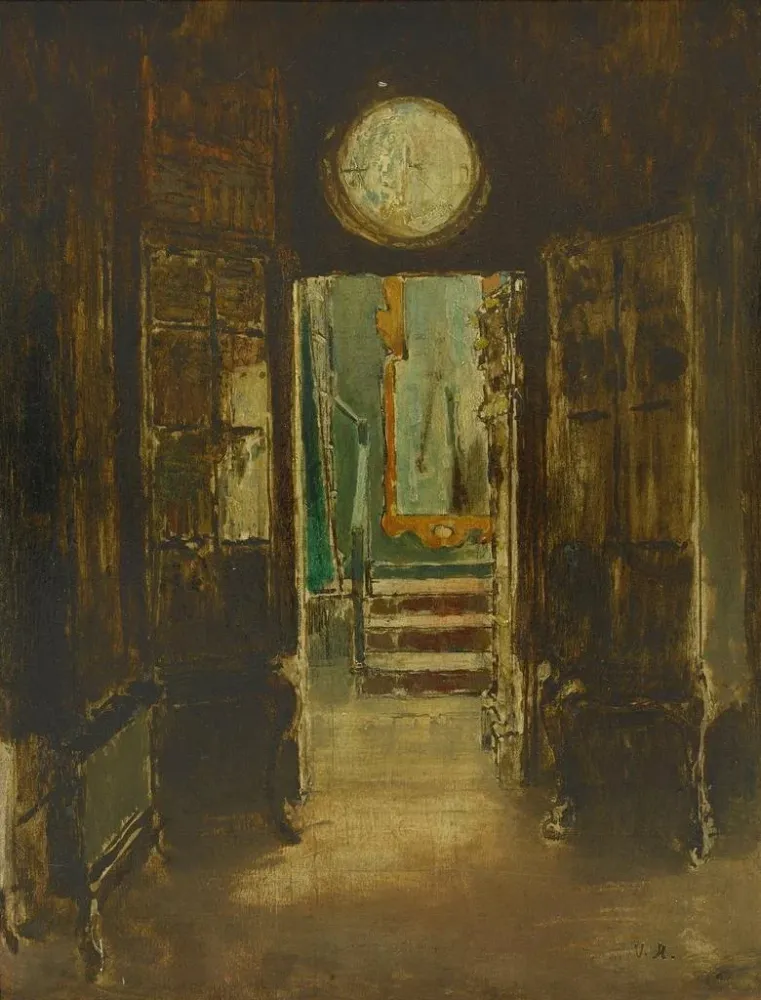 Obraz L'escalier du lookout, Hauteville House - Georges Hugo | Druk artystyczny