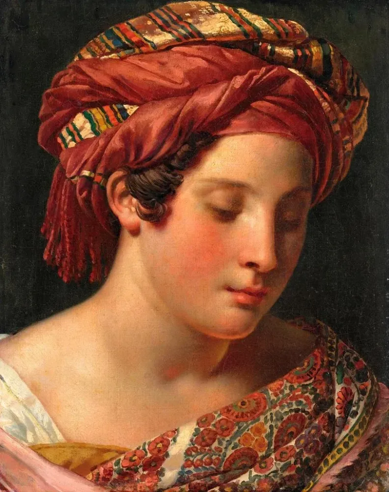 Obraz L'Odalisque - Anne-Louis Girodet-Trioson | Druk artystyczny