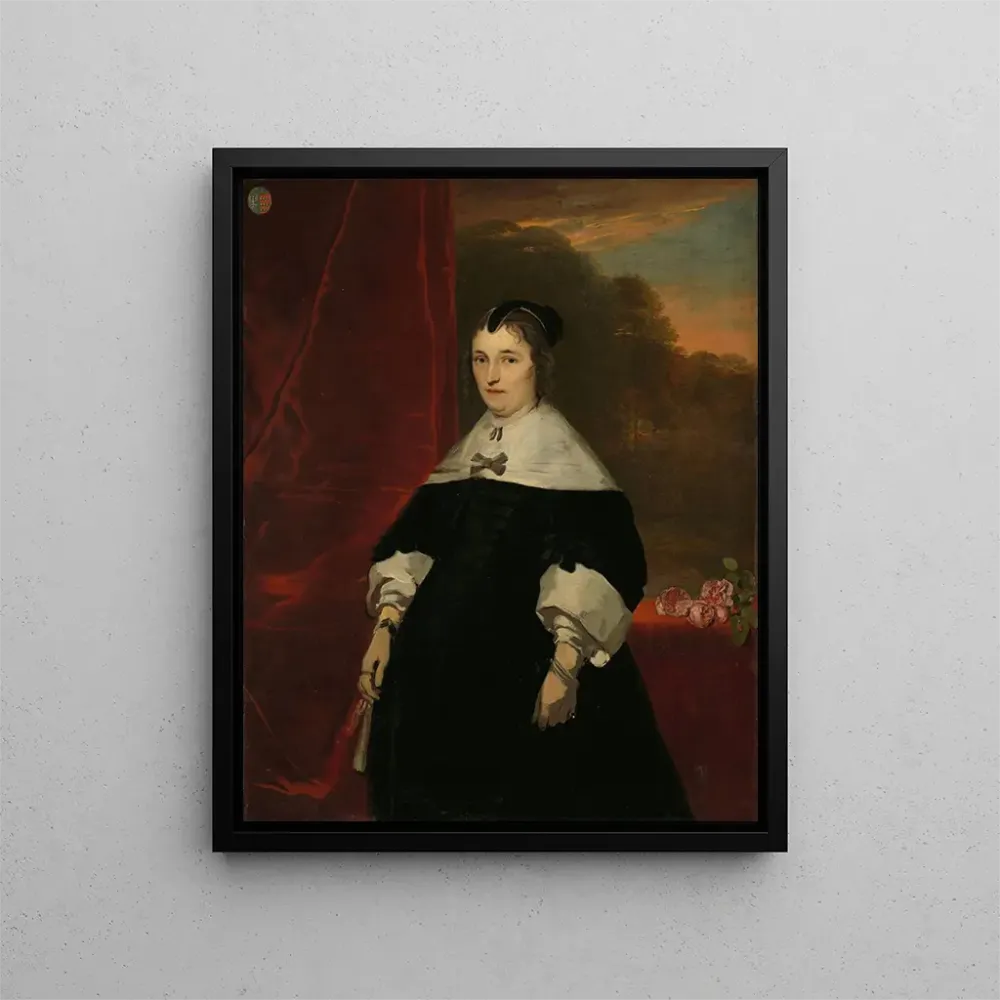 Obraz Machteld Bas zmarł w 1681 roku, żona Abrahama de Visscher - Abraham Lambertsz van den Tempel