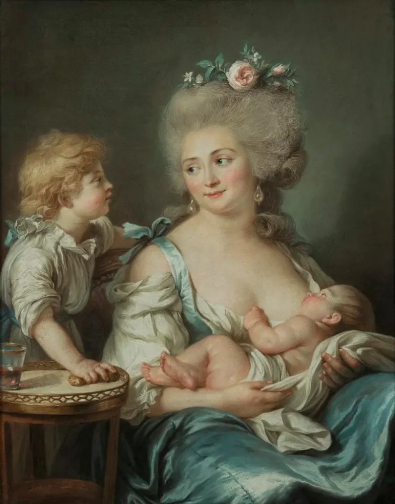 Obraz Madame Charles Mitoire née Christine Geneviève Bron 1760-1842 - Adélaïde Labille-Guiard | Druk artystyczny