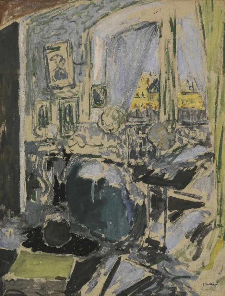 Obraz Madame Vuillard szyjąca obok okna – Édouard Vuillard | Druk artystyczny
