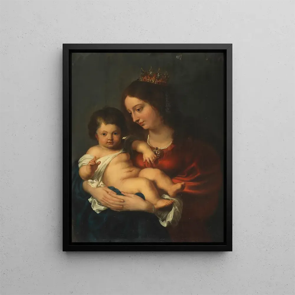 Obraz La Madone bénissant l'enfant Jésus - Anonim | Druk artystyczny
