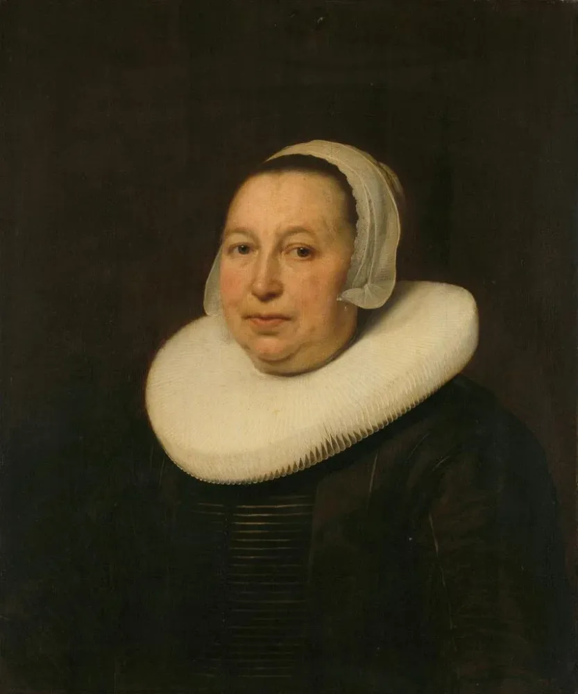 Obraz Maria Pietersdr de Leest d. 1652 żony Samuela van Lansbergen - Bartholomeus van der Helst | Druk artystyczny