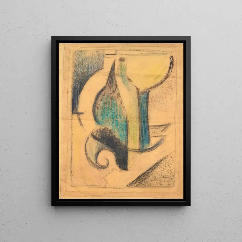 Obraz Martwa natura z butelką studium - Albert Gleizes | Druk artystyczny