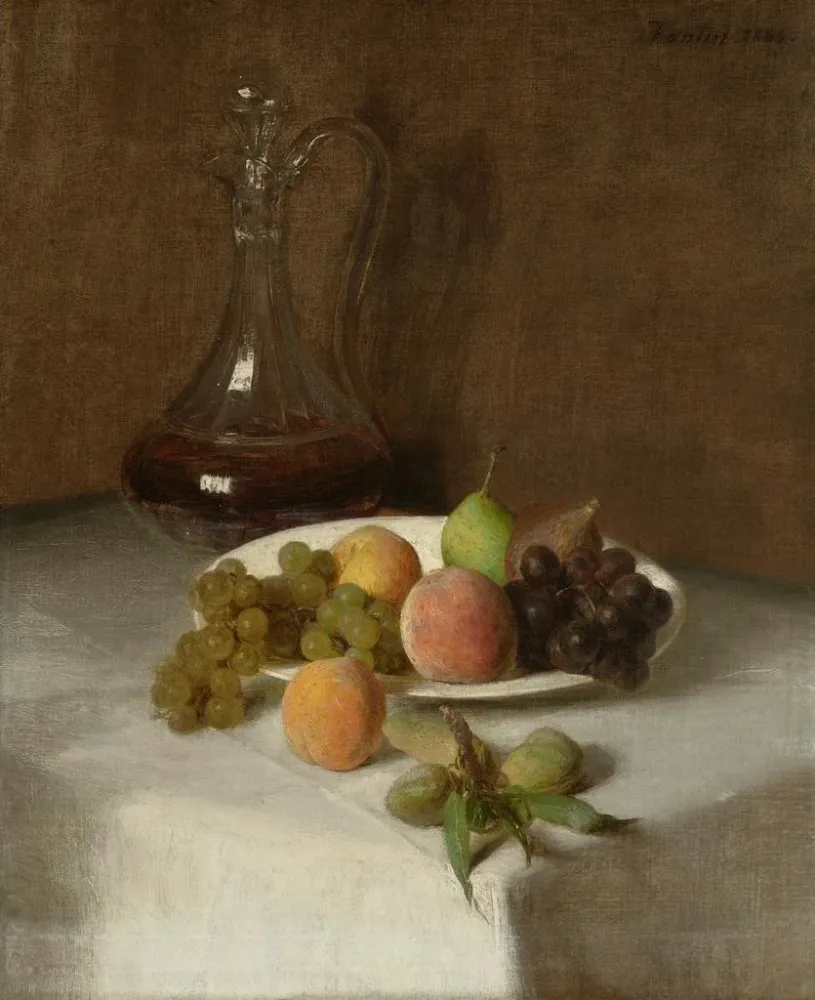Obraz Martwa natura: Karafka - Henri Fantin-Latour | Druk artystyczny