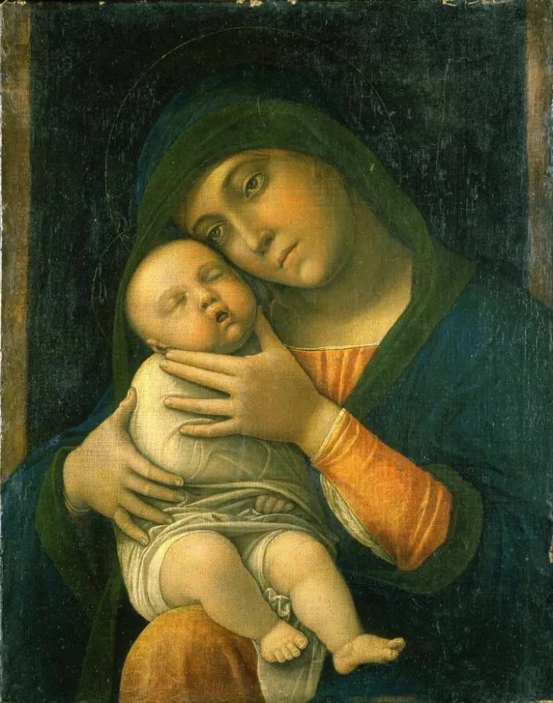 Obraz Matka Boż z Dzieciątkiem - Andrea Mantegna | Druk artystyczny