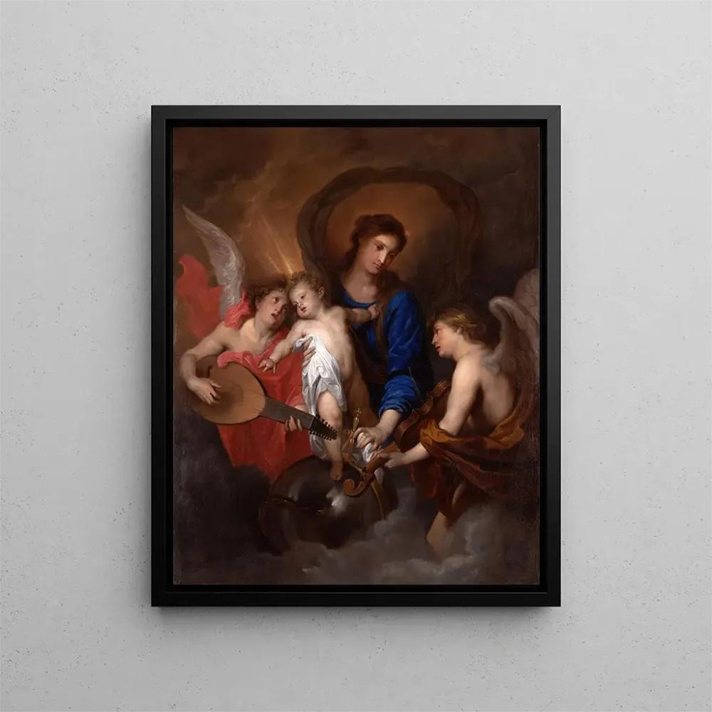 Obraz Matka Boska z Dzieciątkiem i muzykującymi aniołami - Antoine van Dyck | Druk artystyczny
