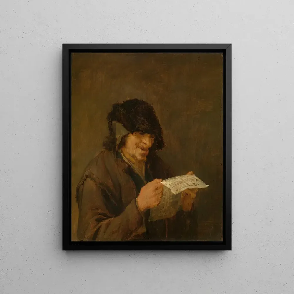 Obraz Mężczyzna śpiewający - Adriaen van Ostade | Druk artystyczny