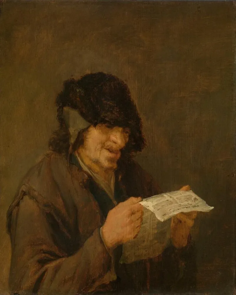 Obraz Mężczyzna śpiewający - Adriaen van Ostade | Druk artystyczny